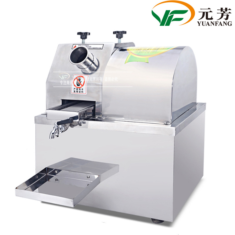 元芳廠家直銷(xiāo)商用蓄電池電瓶甘蔗機(jī) 全自動(dòng)不銹鋼甘蔗榨汁機(jī)臺(tái)式