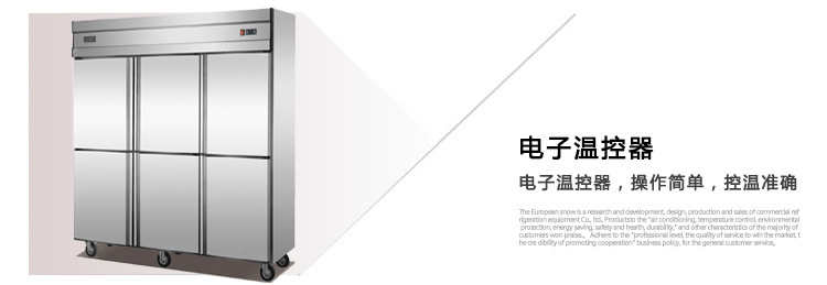 標(biāo)準(zhǔn)款六門廚房不銹鋼立柜冷凍柜 悅優(yōu)美商用冰箱冷柜冷藏陳列柜