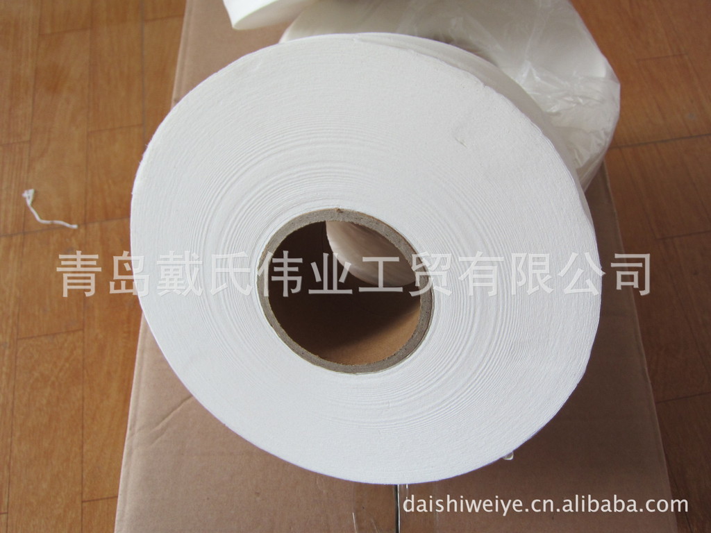 廠家批發100%純木漿雙層750克酒店用珍寶盤紙，廁所用紙，大卷紙