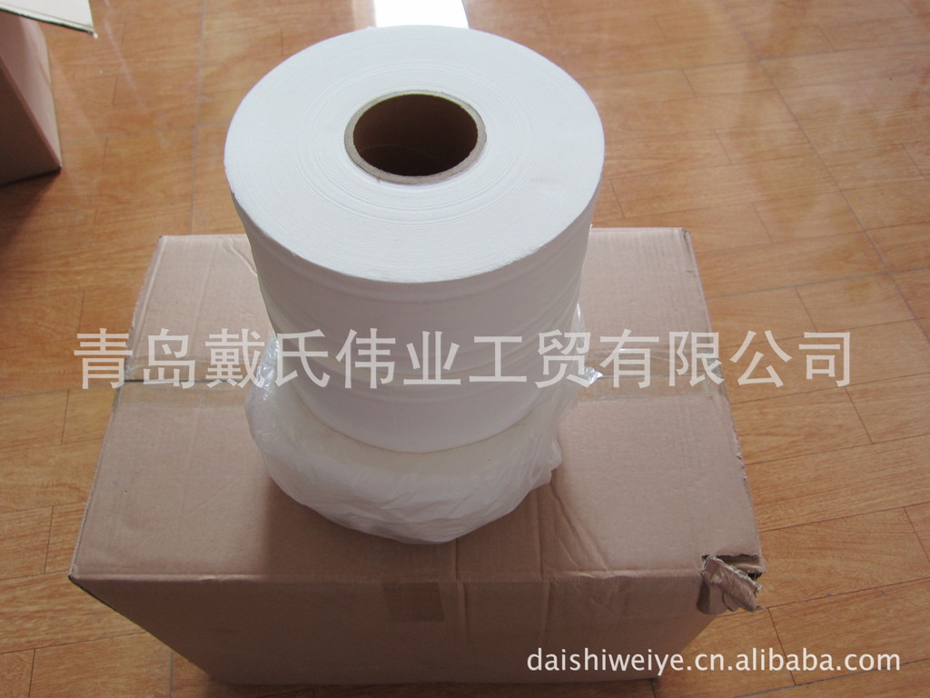 廠家批發100%純木漿雙層750克酒店用珍寶盤紙，廁所用紙，大卷紙